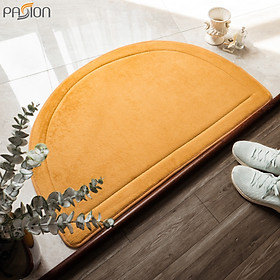 Mua Thảm Lau Chân Bán Nguyệt Lông Mịn Màu Đơn Sắc