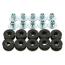 10Pcs Motorcycle Rubber Grommets Bolt Kit Replacement For Honda for Suzuki Fairing