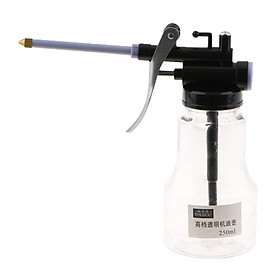-Pressure Hand Pump Oiler Oil Pot Can with  Hose 250g