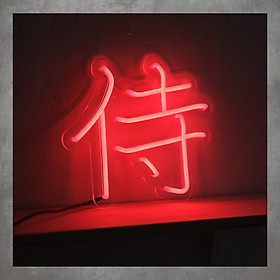 Mua Đèn neon trang trí chữ SAMURAI - Phù hợp trang trí tường  để bàn  phụ kiện decor nhà