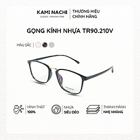 Gọng kính nhựa dáng vuông KAMI NACHI phong cách đơn giản TR90.210V