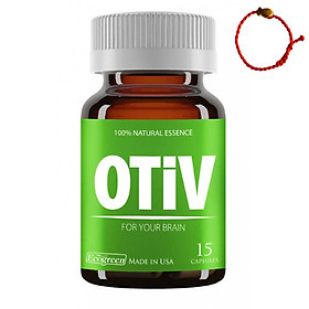 OTIV Hỗ Trợ Điều Trị Mất Ngủ, Đau Nữa Đầu Và Suy Giảm Trí Nhớ (Hộp 15 viên) tặng kèm vòng tay Phong Thủy may mắn