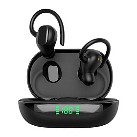 Wireless  with Charging Case Headphones with Earhooks Power Display