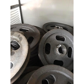BuLy Gang 200mm 1 Rãnh B lỗ trục 24 - 28 Bánh Xe Cao Su BL200/1B