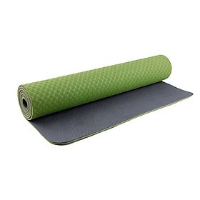 Thảm Tập Yoga Và Gym Chất Liệu Cao Cấp TPE 6mm 2 Lớp DNS012 Đại Nam Sport Chống Trơn+ Tặng Kèm Túi Và Dây Buộc