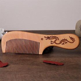 6 types Anti-static Peach Wood Combs Popular Natural Health Care Hair Comb Hairbrush With Handle Massager Head