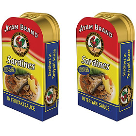 Lốc 2 Lon Cá Trích Sốt Teriyaki Ayam Brand (120g X 2)