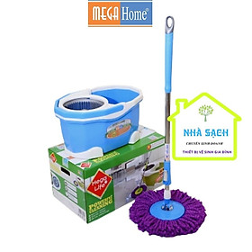 Bộ Lau Nhà MegaHome C2, Bộ Lau Nhà 360 Độ Bền, Đẹp , Nhẹ