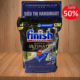 Viên rửa chén bát Finish All - in - 1 Max Eco 0% chính hãng, an toàn, thân thiện với môi trường - Túi 40 viên, 70 viên