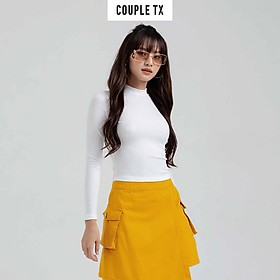 Áo Croptop Nữ Couple TX Tay Dài Cổ Cao WTS 2169