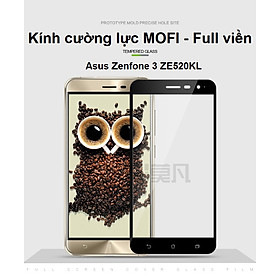 Kính cường lực MOFI full viền dùng cho điện thoại Asus Zenfone 3 ZE520KL - Hàng nhập khẩu