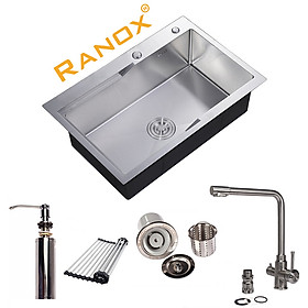 Mua COMBO CHẬU RỬA BÁT 1 HỐ HÀN QUỐC VÀ VÒI 3 ĐƯỜNG NƯỚC RN44585