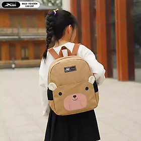 Balo Mầm Non Giá Rẻ TNBags TN.B.3022 Nhỏ Gọn, Dễ Thương, Tiện Dụng Màu Nâu Xinh Xắn!