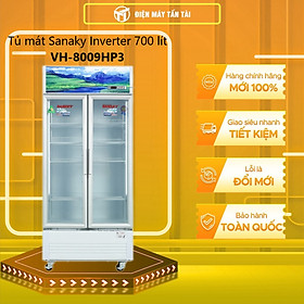 Mua TỦ MÁT 2 CÁNH INVERTER SANAKY 700 LÍT VH-8009HP3 ĐỒNG (R134A) - HÀNG CHÍNH HÃNG - CHỈ GIAO HCM