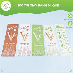 Mua 100 Túi giấy bánh mì que nhiều mẫu an toàn  sạch sẽ  tiện lợi