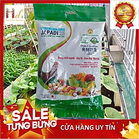 Phân Bón Hữu Cơ Phân Gà Viên Nở Nhật Bản Japadi 1KG- Trồng Hạt Giống Rau Củ Quả Bằng Đất Sạch, Xơ Dừa