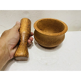 Mua SẢN PHẨM CỐI CHÀY NGHIẾN THỨC ĂN LOẠI LỚN LÀM TỪ GỖ DỪA. * MÃ SP: 298