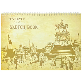 Vở Vẽ Lò Xo A3 50 Tờ 160gsm Takeyo 8526 - Mẫu 2