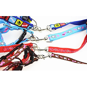 Dây dắt yếm cho thú cưng vải may chất lượng cao Genyo Leash 014 (mẫu màu giao ngẫu nhiên)
