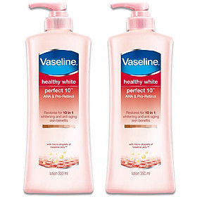 Combo 2 Sữa Dưỡng Thể Vaseline Trắng Da 10 Lợi Ích (350ml)