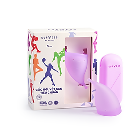 Cốc nguyệt san tiêu chuẩn S Cup cỡ S (30ml) Cup Yess chính hãng, an toàn, phù hợp mọi cơ địa