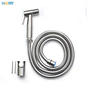 Mua Bộ vòi xịt vệ sinh rửa toilet tăng áp inox 304 Hobby home decor VSR1 dây sen 1.2m