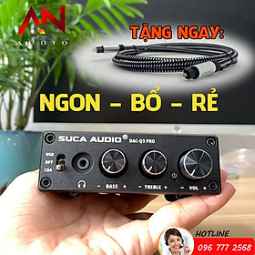 Mua Giải Mã SUCA-AUDIO DAC Q3 Pro – Chip SA9123 – Điều Chỉnh Bass + Treble- Tặng Dây quang Liton USA- hàng Chính Hãng