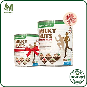 Sữa Hạt Dinh Dưỡng Canxi Plus Milky Nuts Greenalife - Hỗ Trợ Xương Khớp Chắc Khoẻ, Lợi Sữa Cho Mẹ Bầu, Sau Sinh, Dinh Dưỡng Cho Người Tiểu Đường, Người Già, Ăn chay, Ăn Kiêng, Giảm Cân, Eat Clean, Healthy