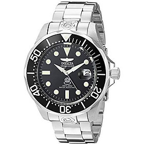 Invicta Men's 3044 Stainless Steel Grand Diver Automatic Watch, Silver/Black