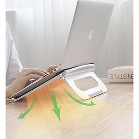 Mua Giá Đỡ Tản Nhiệt Laptop Nhôm Cao Cấp T628G Chân Đế Xoay Tròn 360 Độ  Đèn Led Tản Nhiệt