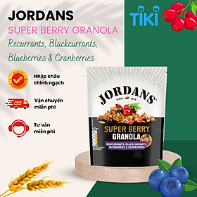NGŨ CỐC GRANOLA JORDANS SUPER BERRY - GÓI 550G - ANH QUỐC