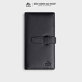 Ví dài cầm tay LATA LVN78, 15 ngăn, đựng vừa 12 thẻ namecard và tiền, phù hợp đi làm, đi chơi, đi họp, da bò thật 100% (10cm x 19cm)