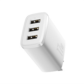 Cốc sạc đa năng 3 cổng sạc baseus compact charger 17w - hàng chính hãng
