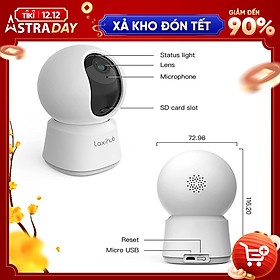 Mua Camera IP giám sát 360 chất lượng full hd 1080P Laxihub P2 hỗ trợ đàm thoại 2 chiều  hỗ trợ Alexa và trợ lý google Assistant  phiên bản quốc tế - Hàng nhập khẩu