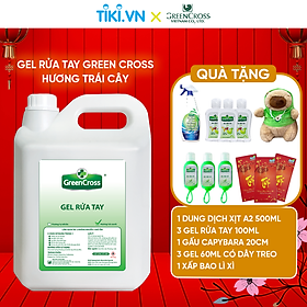 [Combo 1 Tặng 9] Gel rửa tay kháng khuẩn vượt trội Green Cross Can 5L Tiết kiệm