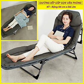 Mua Giường Xếp Gấp Gọn CAMEL. Giường Xếp Di Động Đa Năng Với 5 Nấc Khóa. Kích thước Rộng 64cm x Dài 2m