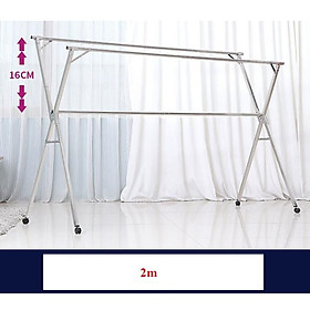 Mua Sào Phơi Đồ Inox Thông Minh SP16  Cải Tiến Bánh Xe  Cây Gấp gọn  Giá Giàn Phơi Có Quà Tặng Móc Treo Đồ