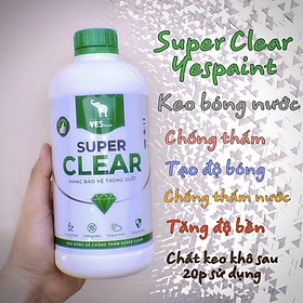 Mua Keo Bóng Nước Chống Thấm Super Clear ( Dòng Keo Chống Thấm Tạo Độ Bóng Cao )