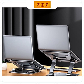 Mua LS515 Giá đỡ máy tính laptop macbook   kiêm đế tản nhiệt nâng điều chỉnh độ cao cho máy 11 inch - 17 inch.
