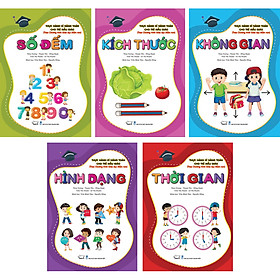 Combo 5 cuốn thực hành kỹ năng toán cho trẻ mẫu giáo