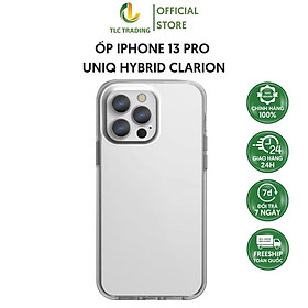 Ốp Lưng dành cho Iphone 13 UNIQ Hybrid Clarion Trong Suốt Chính Hãng Cấu Trúc Chống Va Đập Cực Tốt - Hàng chính hãng