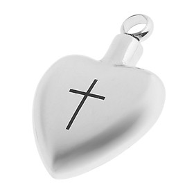 2-3pack Women Men Cross In My Heart Cremation Jewelry Ashes Urn Cremation