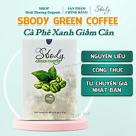 Sbody Green Coffee Hỗ Trợ Giảm Cân  - 100% Thiên Nhiên - Cà Phê Xanh Hỗ Trợ Giảm Cân AN TOÀN & HIỆU QUẢ (Hộp 12 gói /180G)