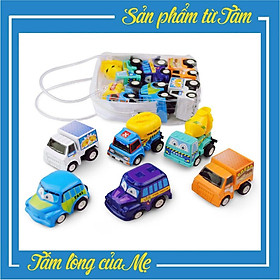  Bộ 6 Xe Ô Tô Mini Chạy Đà Cho Bé