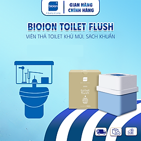 Viên Thả Toilet Khử Mùi Sạch Khuẩn Bioion Toilet Flush 120g/ 650 lần xả