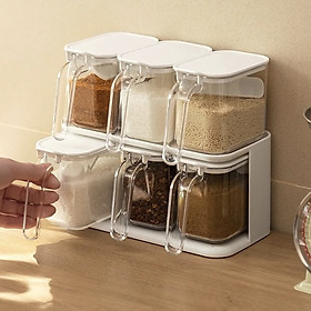 Mua Bộ khay và hũ đựng gia vị kèm muỗng bằng nhựa cao cấp - Hàng nhập khẩu