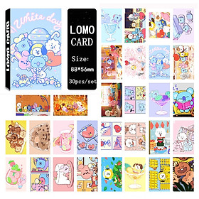 Lomo card BT21 BTS "WHITE DAY"