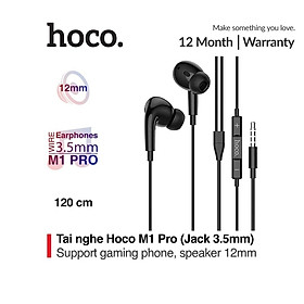 Mua Tai nghe có dây M1 Pro 3.5mm âm thanh hay Hi-Res  chống ồn  hỗ trợ mic nghe gọi  gaming dây dài 1.2M - Hàng Chính Hãng