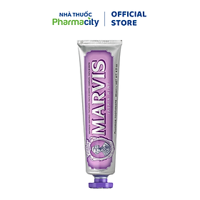 Kem Đánh Răng Marvis Jasmin Mint Vị Hoa Nhài & Bạc Hà hỗ trợ sạch mảng bám & khử mùi hôi miệng (85ml)
