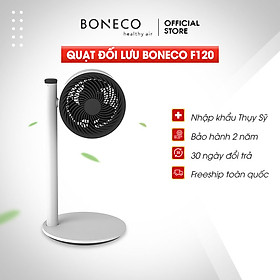Quạt Đứng Đối Lưu Không Khí BONECO F120 Điện 220V, Nhỏ Gọn Để Phòng Ngủ, Cắm Điện Trực Tiếp, Điều Khiển Cơ Trên Thân Quạt, Kết Hợp Với Điều Hoà Làm Mát Phòng- Hàng Chính Hãng